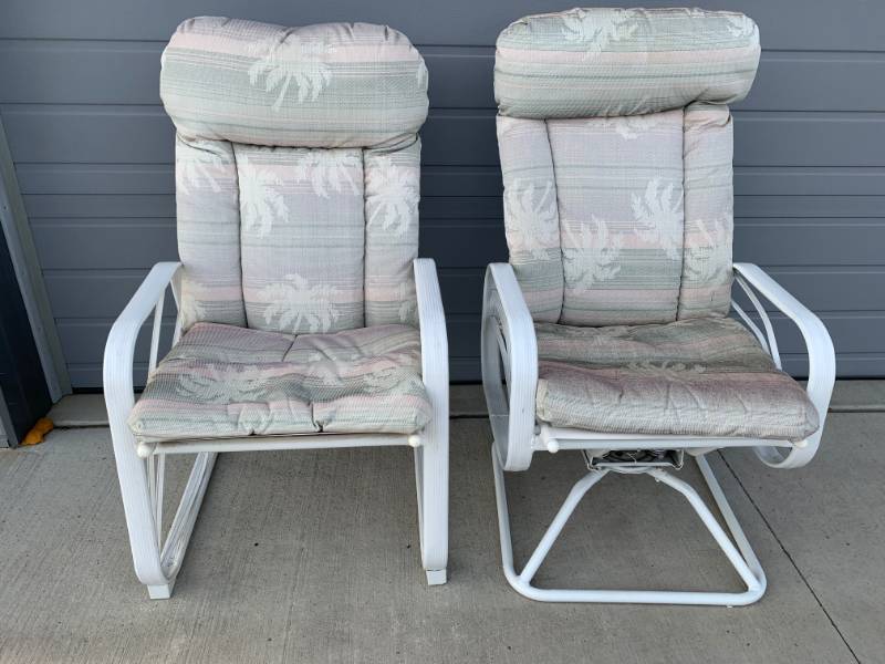 lot 10 image: Lot of 2 Patio, Deck, Lake Chairs (used less then 1 year)