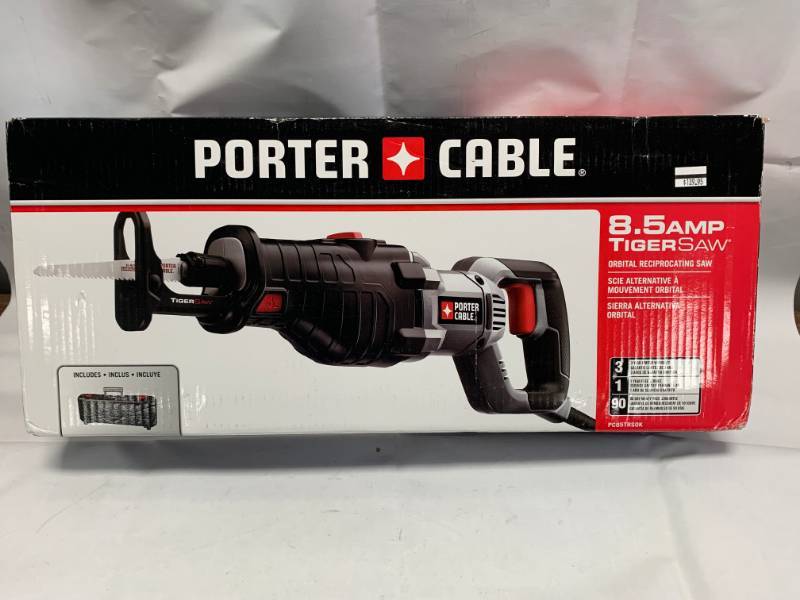 lot 23 image: Porter Cable 8.5 amp Tigersaw Reciprocating Saw New