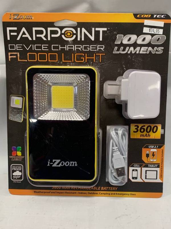 lot 45 image: Farpoint Wireless Floodlight & Cell Charger