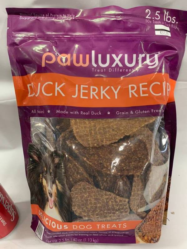 pawluxury duck jerky costco