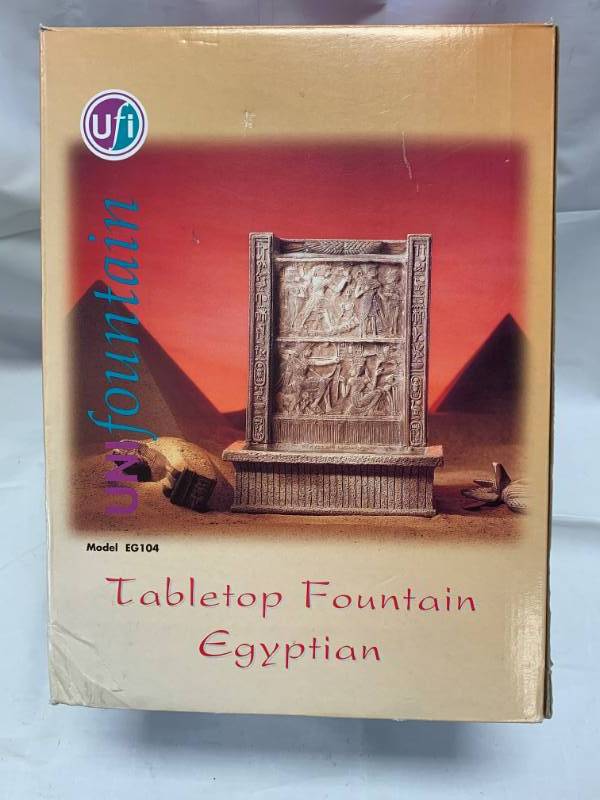 lot 102 image: Tabletop Egyptian Fountain