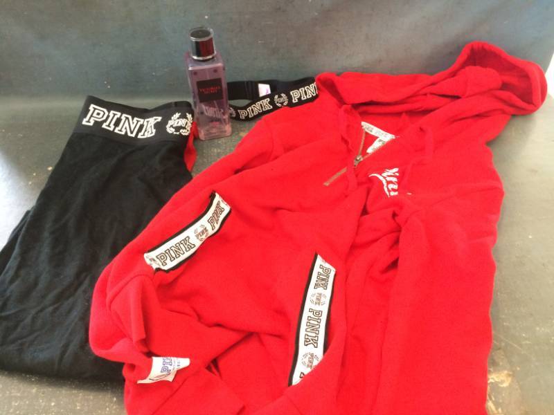 lot 23 image: Victorias Secret Pink Outfit and Perfume