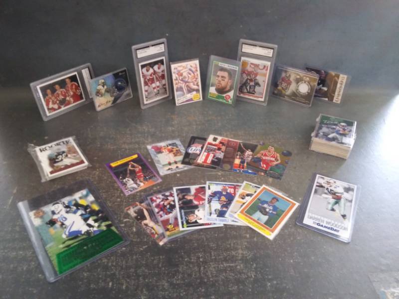 lot 46 image: 100 Sports Rookie Cards with Starts, Jordan, Kelce, Rookies and Jersey Card