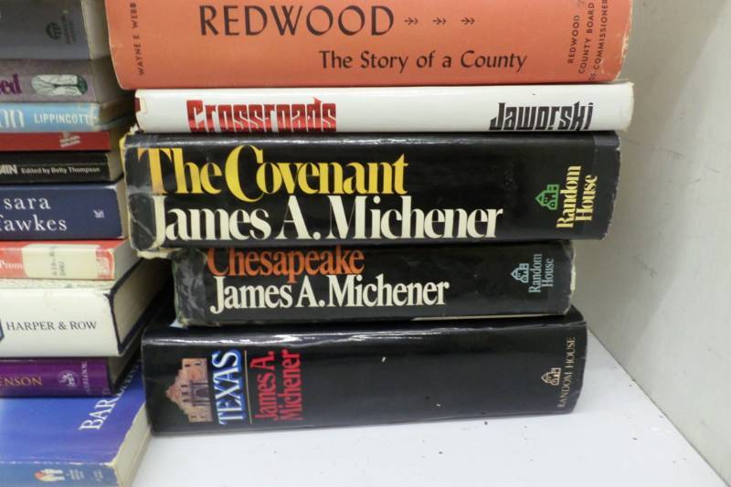 lot 84 image: Misc Books-Western, History, James A Michener , Etc