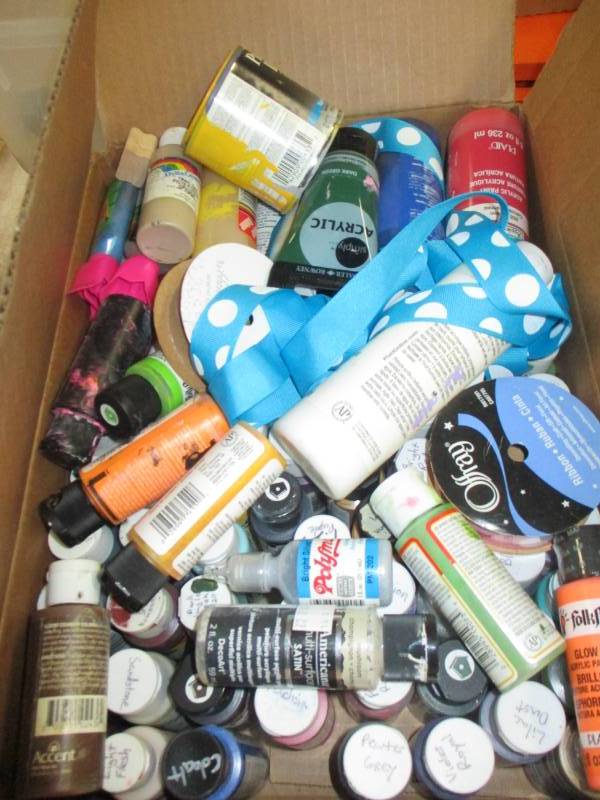 lot 14 image: Box of Paint Not tested