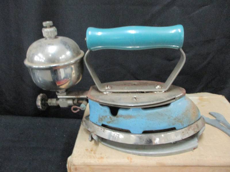 lot 106 image: Old Iron, Razors and Cigar Box