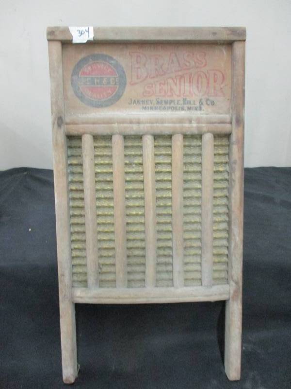 lot 125 image: Antique Washboard Brass Senior