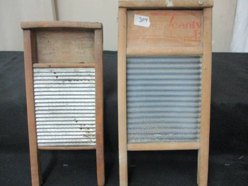 lot 126 image: Antique Washboards Zip and Scanty Handi
