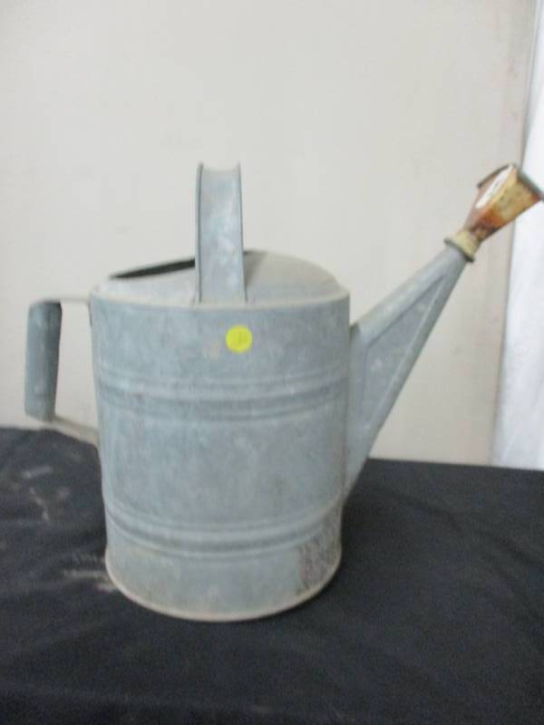 lot 140 image: Antique Galvanized Watering Can Good Condition