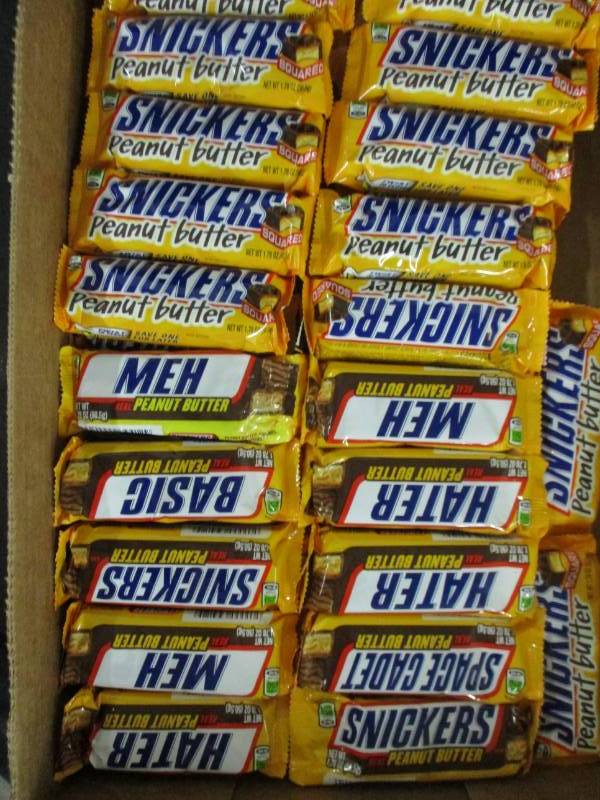 lot 163 image: 42 Snickers Candy Bars