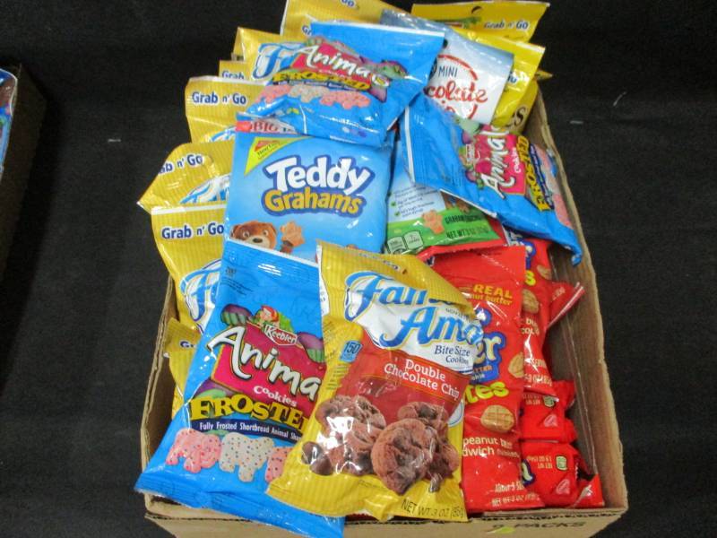 lot 168 image: famous amos cookie, nutter butter teddy grahams and more