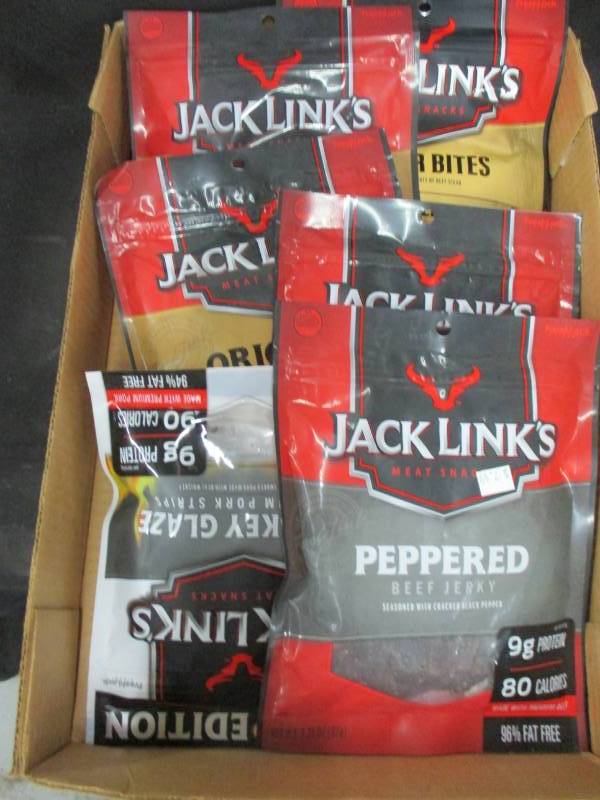 lot 172 image: 6 bags of 3 oz jerkey
