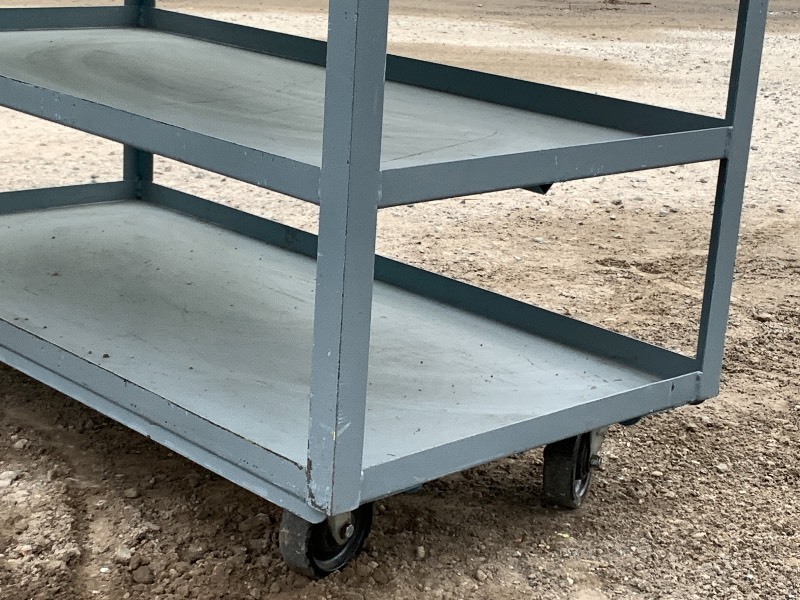 lot 13 image: Heavy Duty Warehouse Material  Stocking Cart