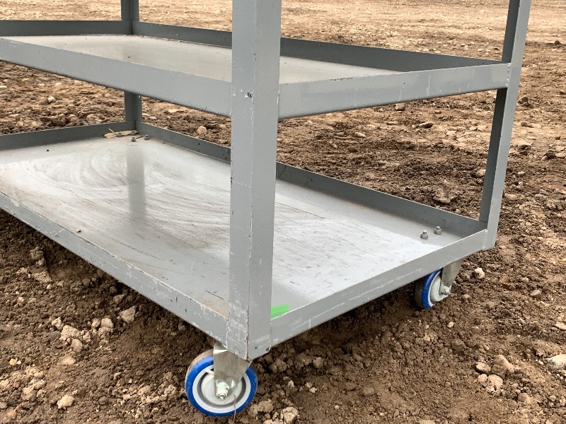 lot 15 image: Heavy Duty Warehouse Material  Stocking Cart