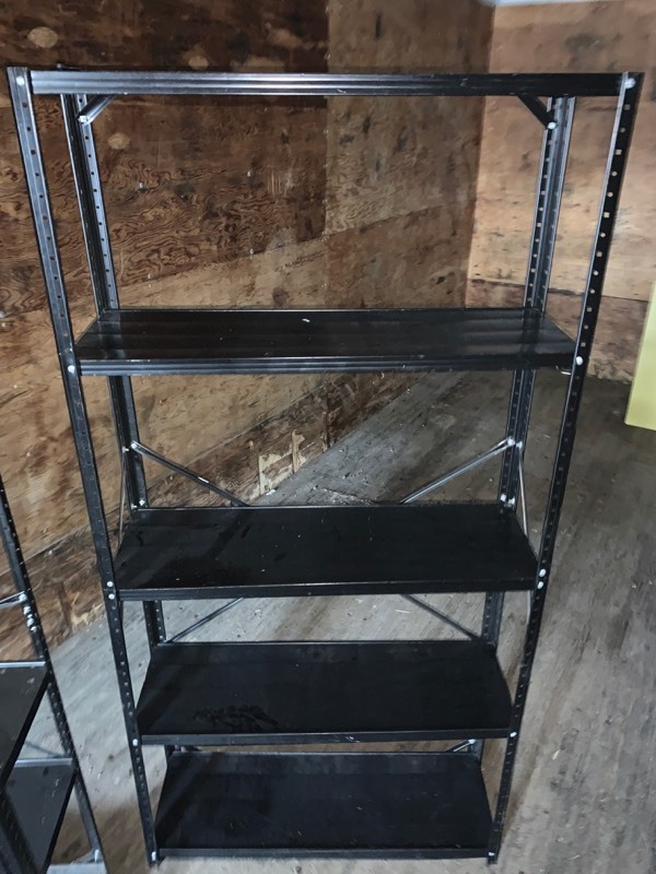 lot 17 image: (2) Steel Garage Shelves