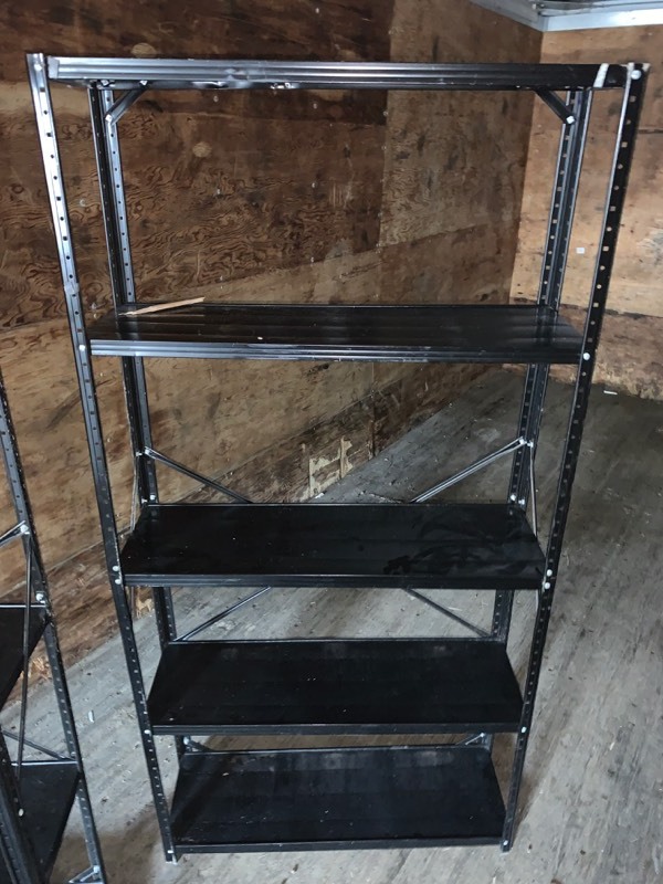 lot 18 image: (2) Steel Garage Shelves