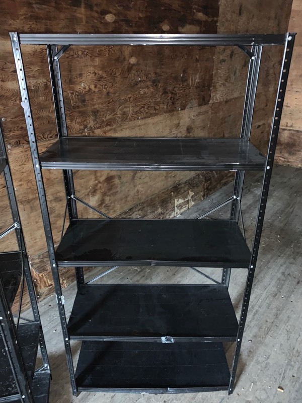lot 19 image: (2) Steel Garage Shelves
