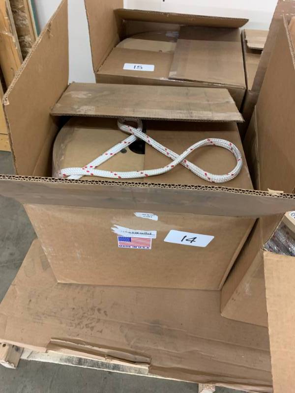 lot 14 image: SPOOL OF NEW ROPE