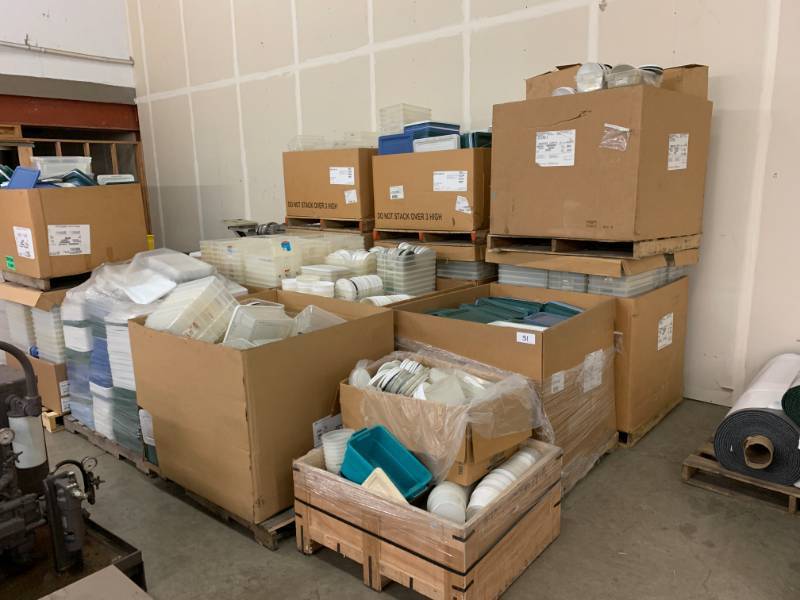 lot 31 image: 14 PALLETS OF BINS & CONTAINERS