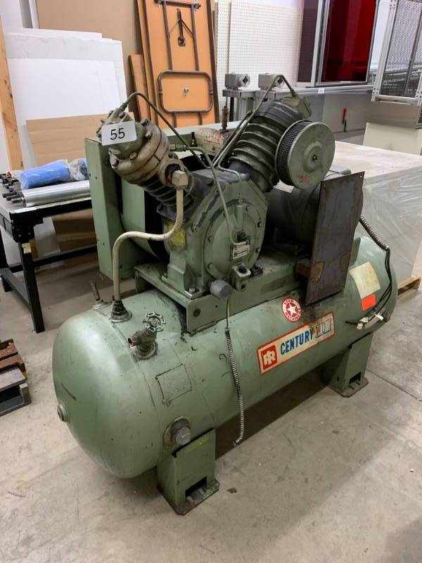 lot 55 image: HORIZONTAL AIR COMPRESSOR