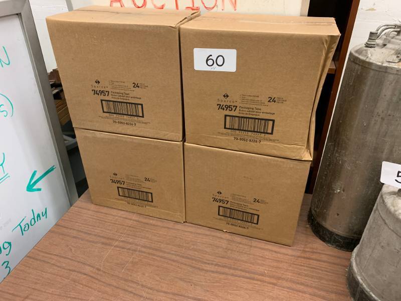 lot 60 image: 4 BOXES OF PACKAGING TAPE