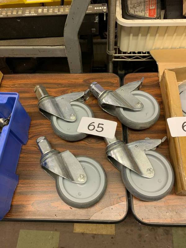 lot 65 image: 4 CASTERS