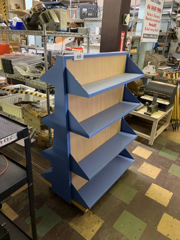 lot 68 image: ROLLING 2-SIDED SHELF