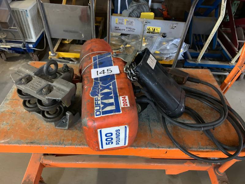 lot 145 image: 14 TON HOIST