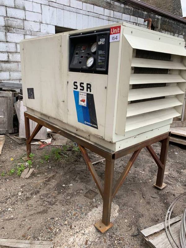 lot 164 image: COMPRESSOR ON FRAME