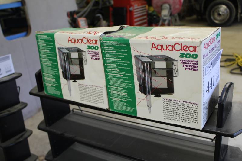 lot 441 image: Lot of (2) AquaClear 300 CycleGuard Aquarium Power Filters