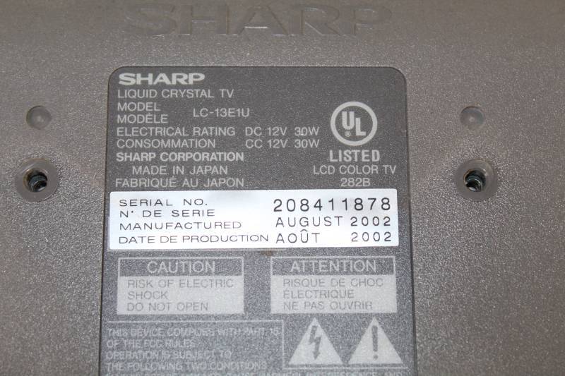 2002 Sharp Aquos LCD TV with Remote Control | Lake Elmo June 2019