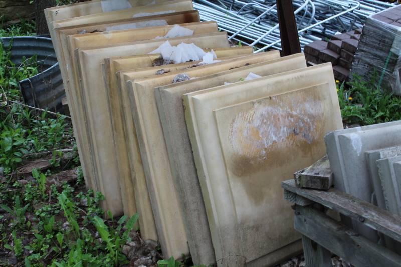 lot 449 image: Lot of (10) 30 Concrete Pillar Caps