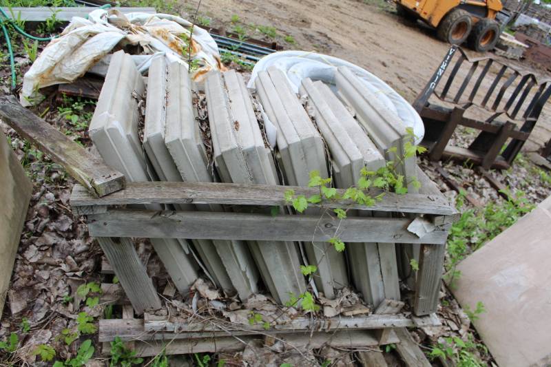 lot 448 image: Lot of (10) 30 Concrete Pillar Caps