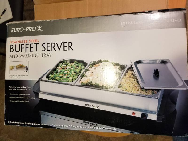 Euro-Pro Buffet Server | Stylish Apple Valley Moving Sale | K-BID