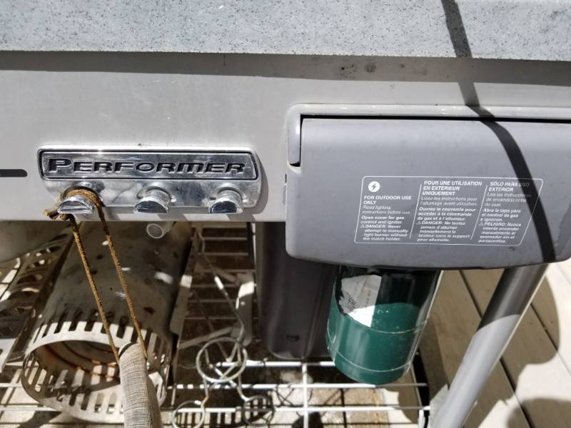 lot 27 image: Weber Performer Gas Charcoal Grill with Rostisserie
