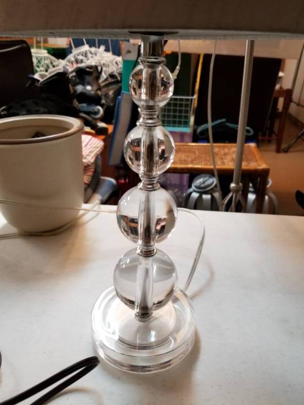lot 63 image: Stacked Sphere Table Lamp