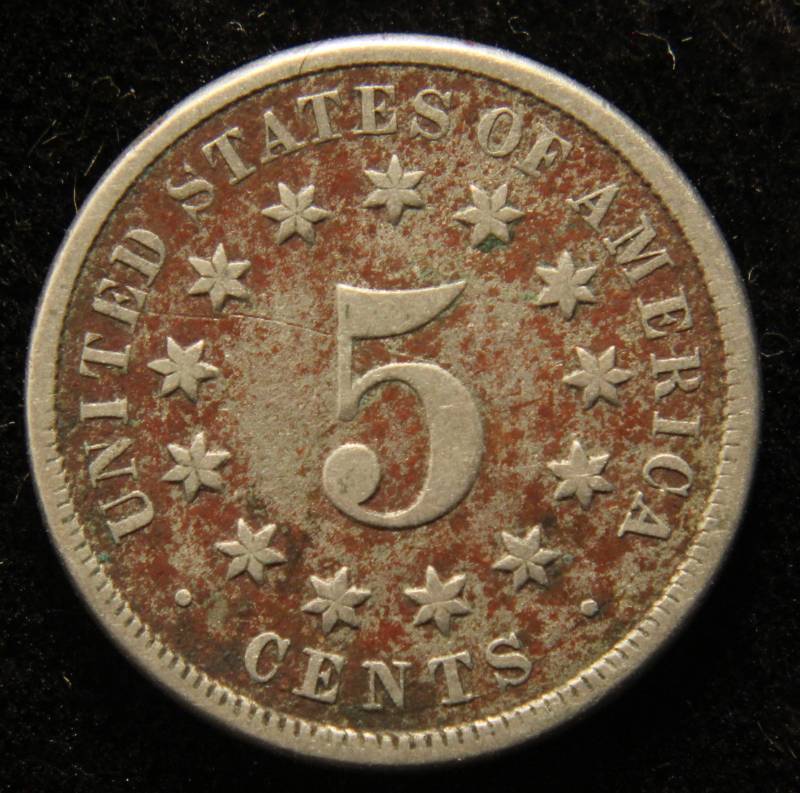 1869 US SHIELD NICKEL