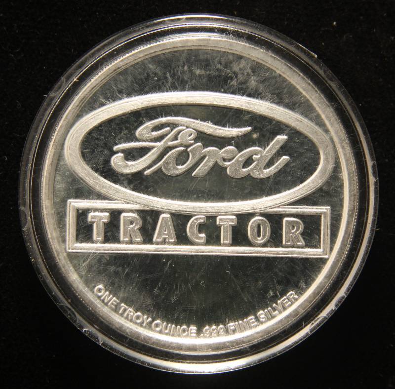 1 TROY OZ. .999 FINE SILVER 1963 FORD 4000 TRACTOR IN AIRTITE