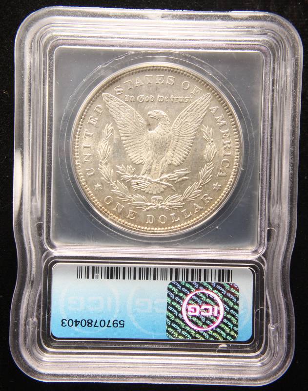 1884 MORGAN SILVER DOLLAR MS63 ICG CERTIFIED