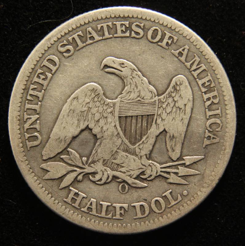 1859-O US SEATED LIBERTY SILVER HALF DOLLAR