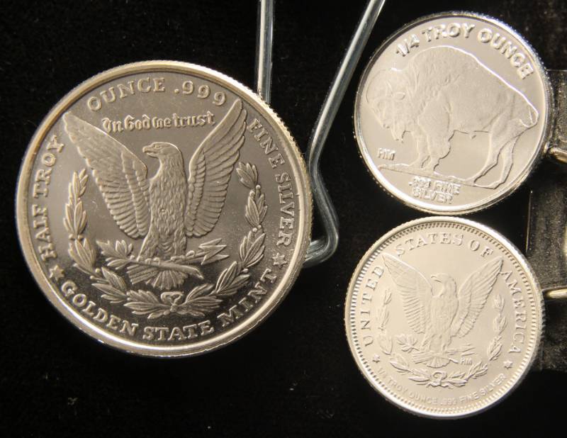 1 TROY OZ. .999 FINE SILVER (1 X 12 OZ & 2 X 14 OZ)