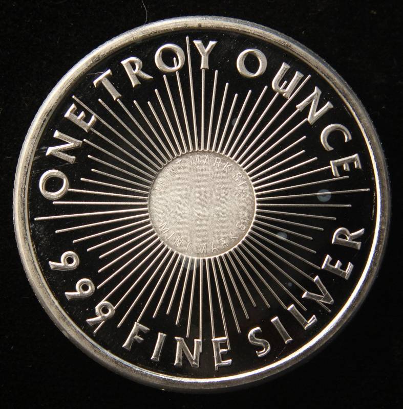 1 TROY OZ. .999 FINE SILVER SUNSHINE MINT