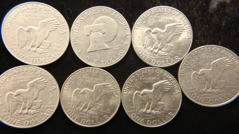 GROUP OF 7 EISENHOWER DOLLARS