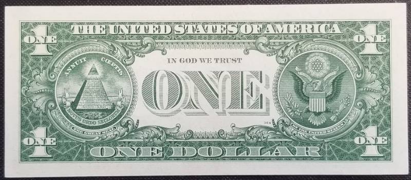 1957-A US BLUE SEAL $1 SILVER CERTIFICATE NOTE UNC