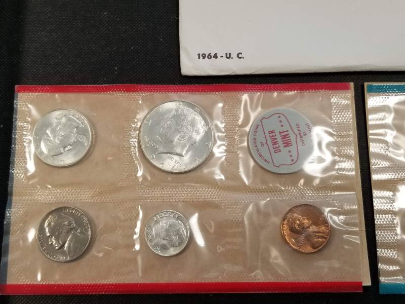 1964 US SILVER MINT SET (P & D) IN ORIGINAL PACKAGING