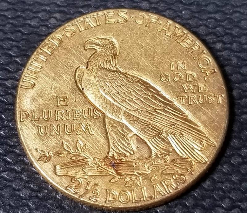 1912 US $2.50 GOLD INDIAN