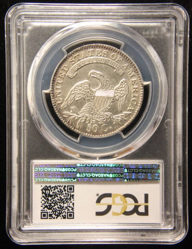 1833 US BUST HALF DOLLAR AU58 PCGS