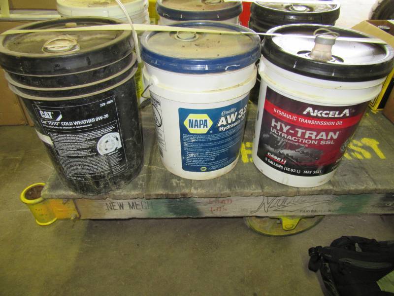 lot 91 image: 3 Tubs of Various Liquid, Please See Close-Ups