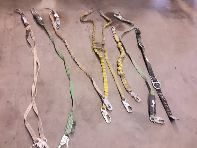 lot 168 image: Heavy Duty Straps With Carabiners on Ends, Some are Bungee