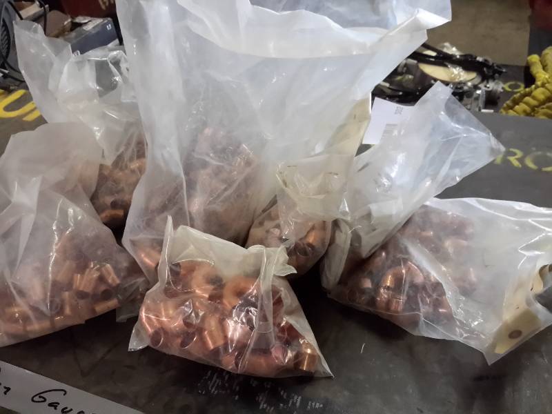 lot 203 image: Lot of Copper Pipe Fittings